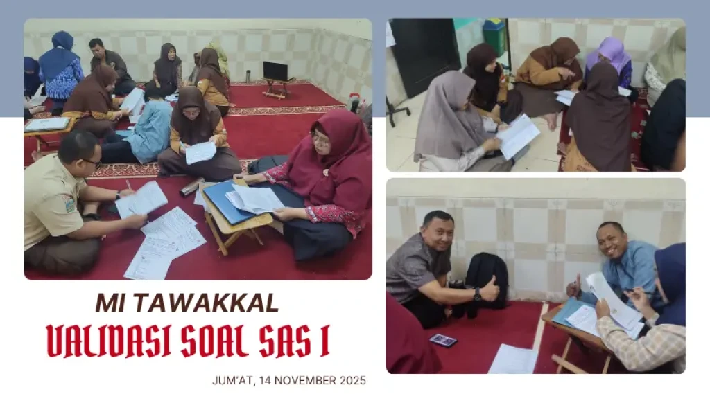 Guru MI Tawakkal Laksanakan Validasi Soal Sumatif Akhir Semester 1